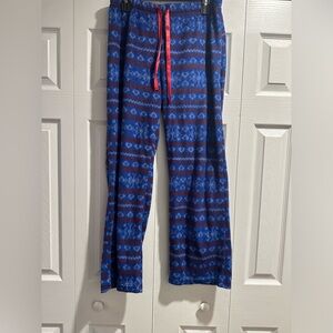 Natural Reflections Blue/Red patterned pajama pants